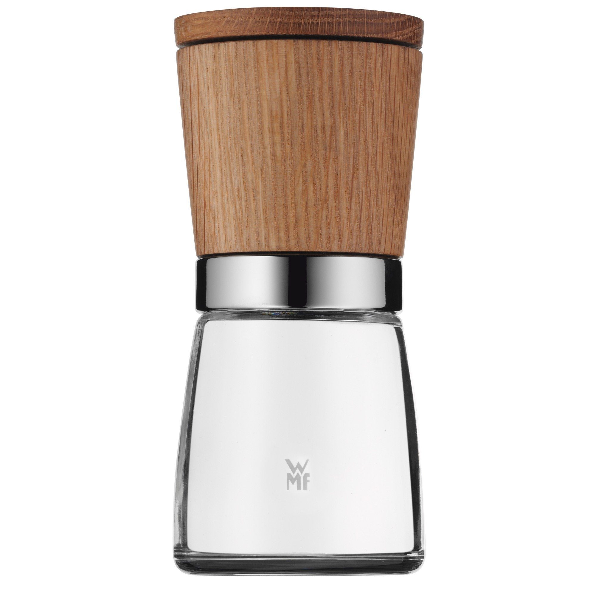 WMF Gewürzmühle Ceramill Nature, (1 Stück), Salzmühle, Pfeffermühle Holz, Keramikmahlwerk