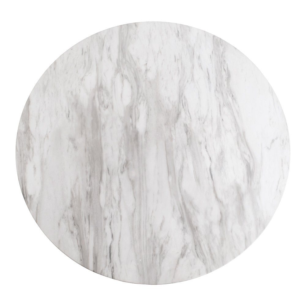 LebensWohnArt Bartisch Stylischer Bartisch ZANOL in Marmor-Look ca.D70cm