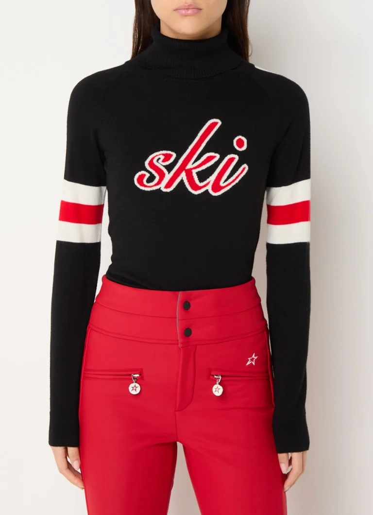 Perfect Moment Neve fine-knit merino wool sweater with turtleneck and knitted-in pattern