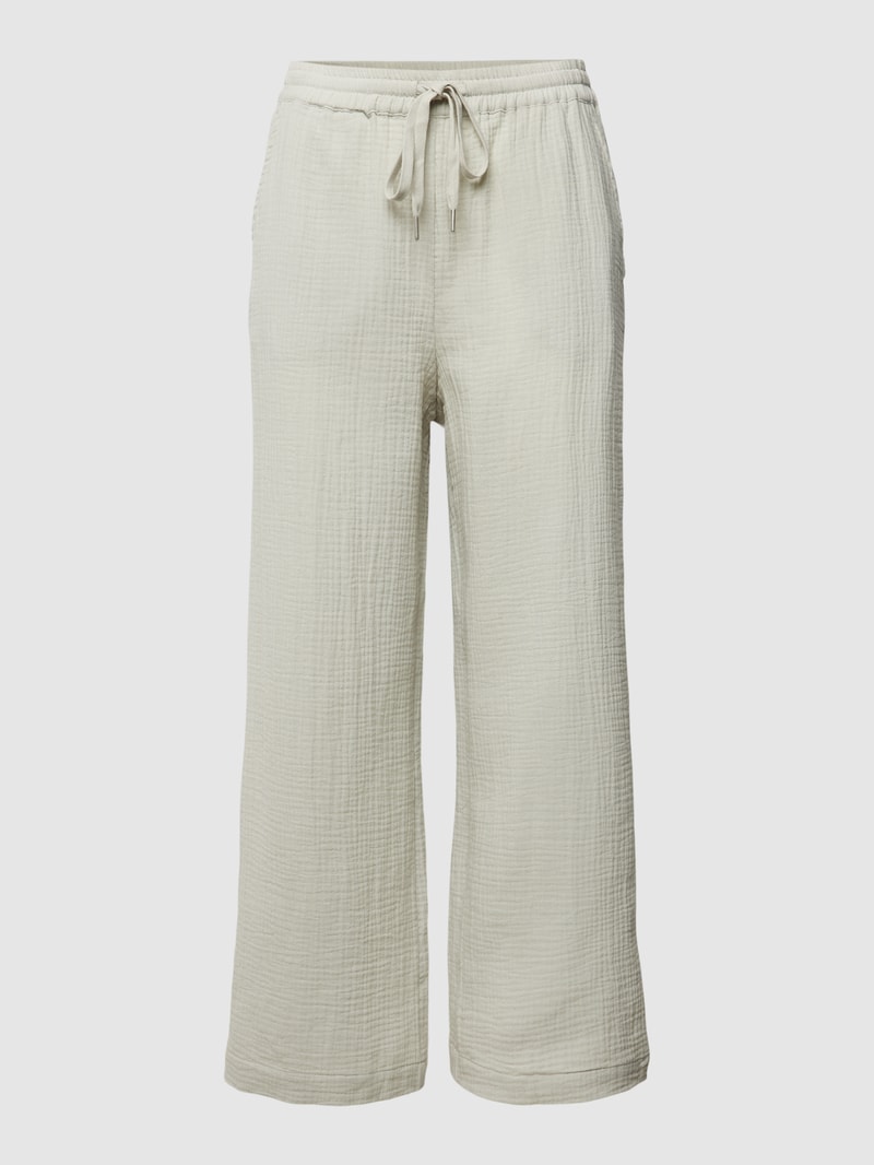 Pyjama-Hose mit Strukturmuster in hellgrau