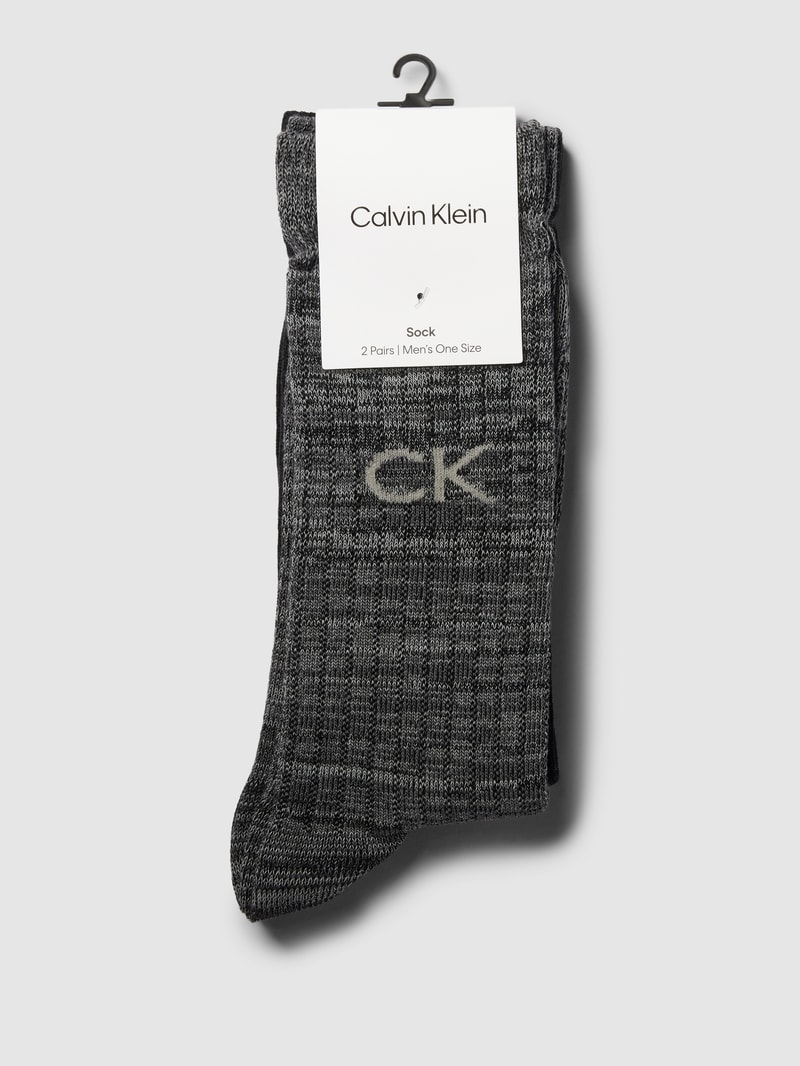 Socken mit Label-Details im 2er-Pack Modell 'RUNFREE' in anthrazit