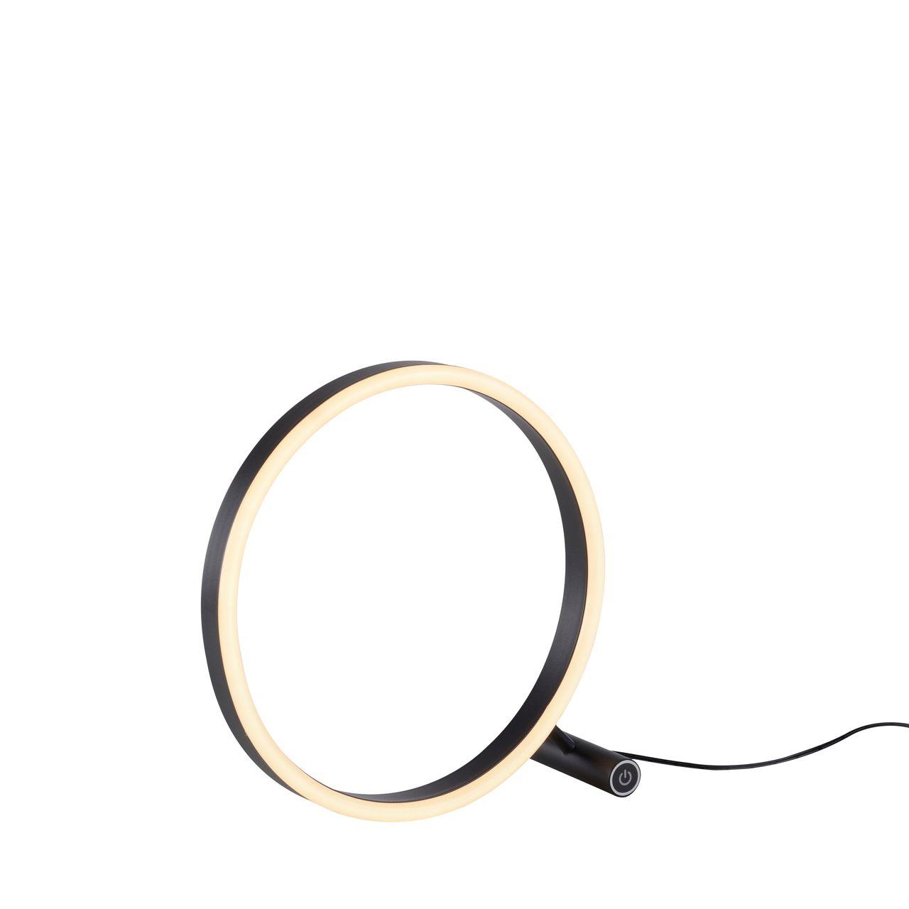 JUST LIGHT LeuchtenDirekt LED Tischleuchte RITUS, 3000 Kelvin, rund, dimmbar über Touchdimmer, Innenleuchte, IP20