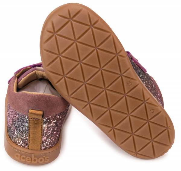 Acebos ~ MidCut Klettschuh Leder Glitter ~ Granada