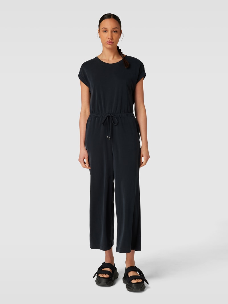 Jumpsuit mit Schlüsselloch-Ausschnitt in anthrazit