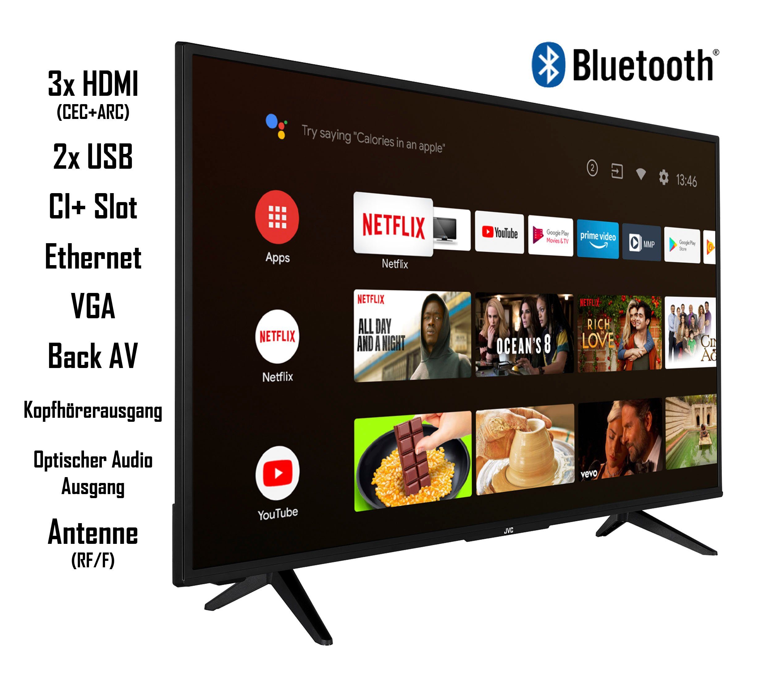 JVC LT-43VAF3055 LED-Fernseher (108 cm/43 Zoll, Full HD, Android TV)