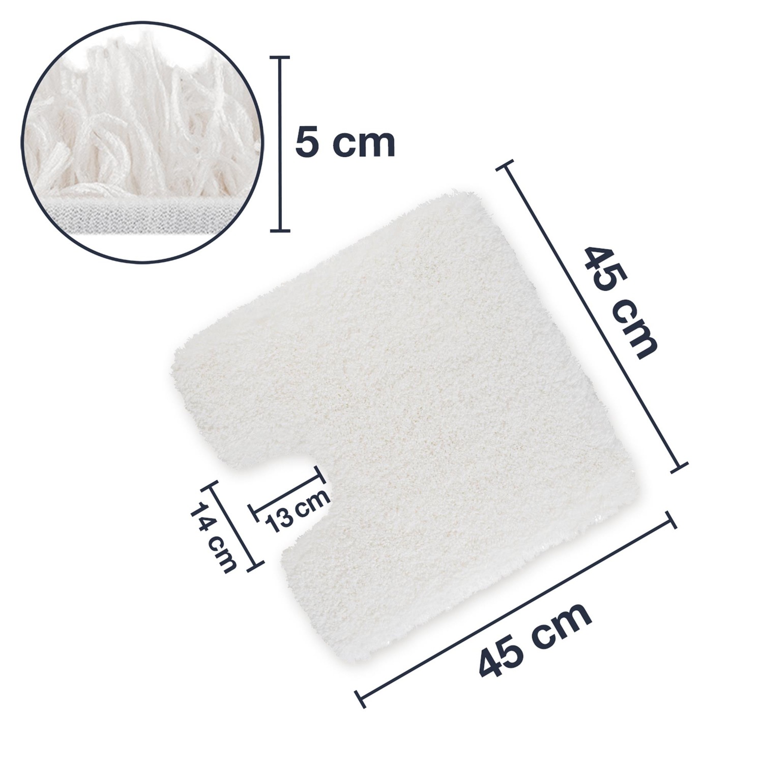 flauschiger Hochflor Premium Badezimmerteppich VIENNA