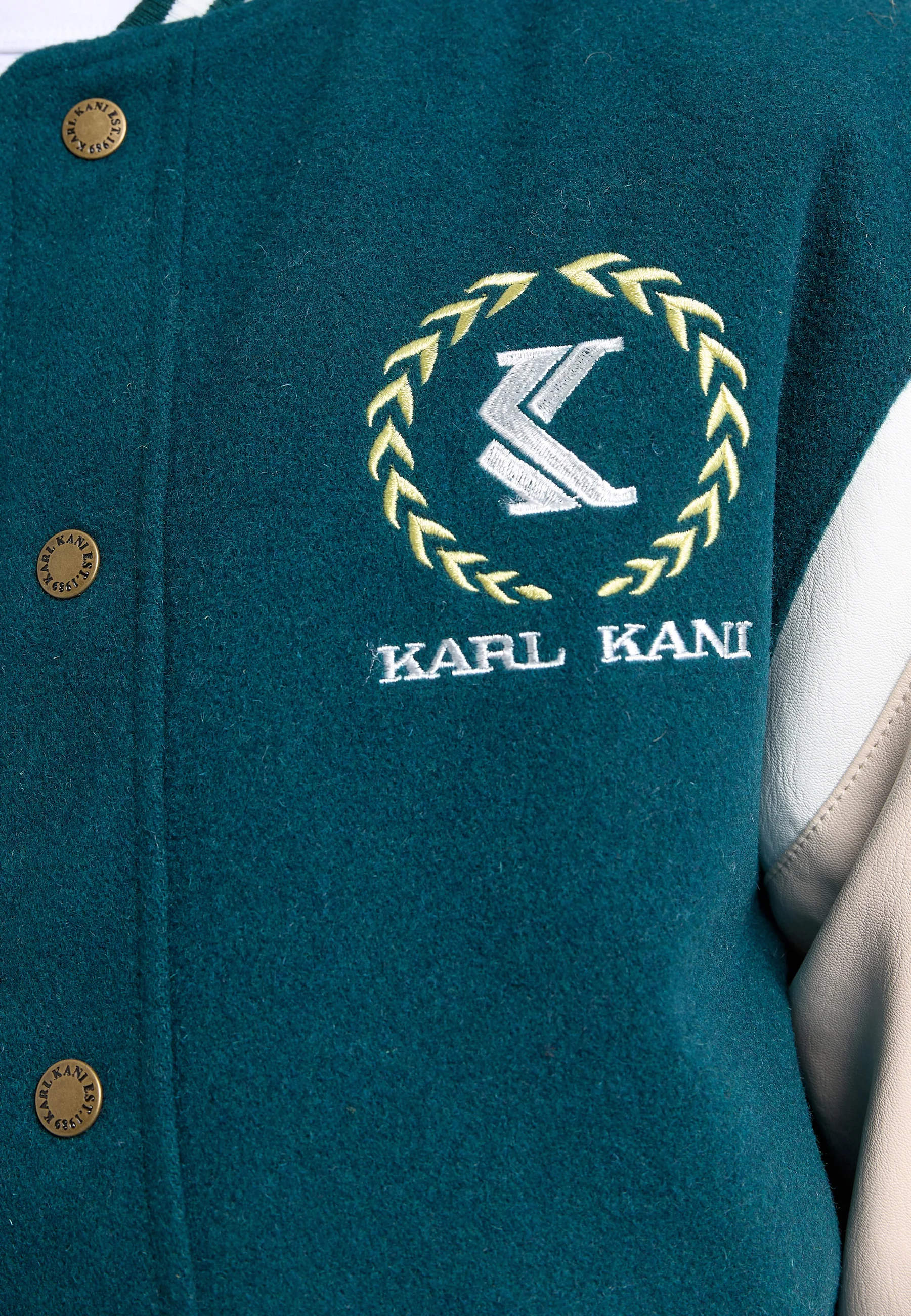 Chaqueta universitaria con emblema retro de Karl Kani - Chaqueta bomber