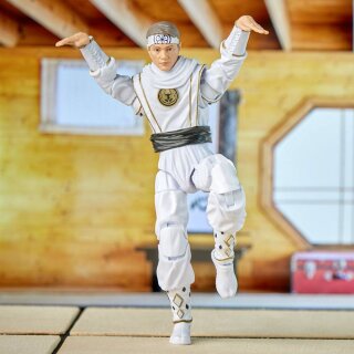 Power Rangers x Cobra Kai Ligtning Collection Actionfigur: Morphed Daniel LaRusso - White Crane Ranger