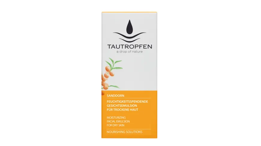TAUTROPFEN Sanddorn Nourishing Solutions Feuchtigkeitsspendende Gesichtsemulsion 50 ml
