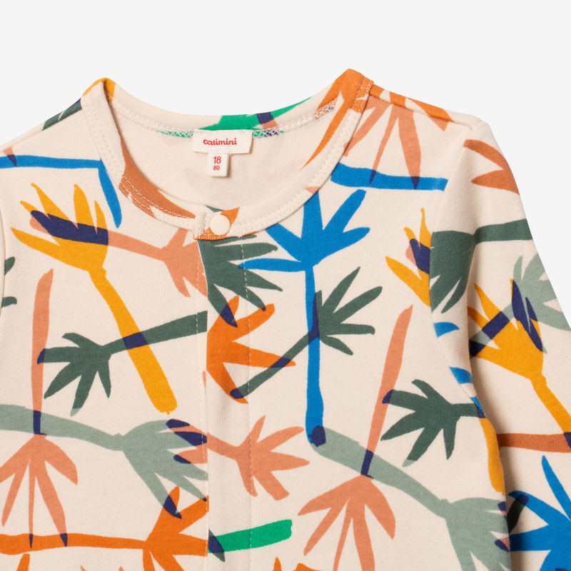 Pyjama bébé garçon camo palmes jaune Catimini