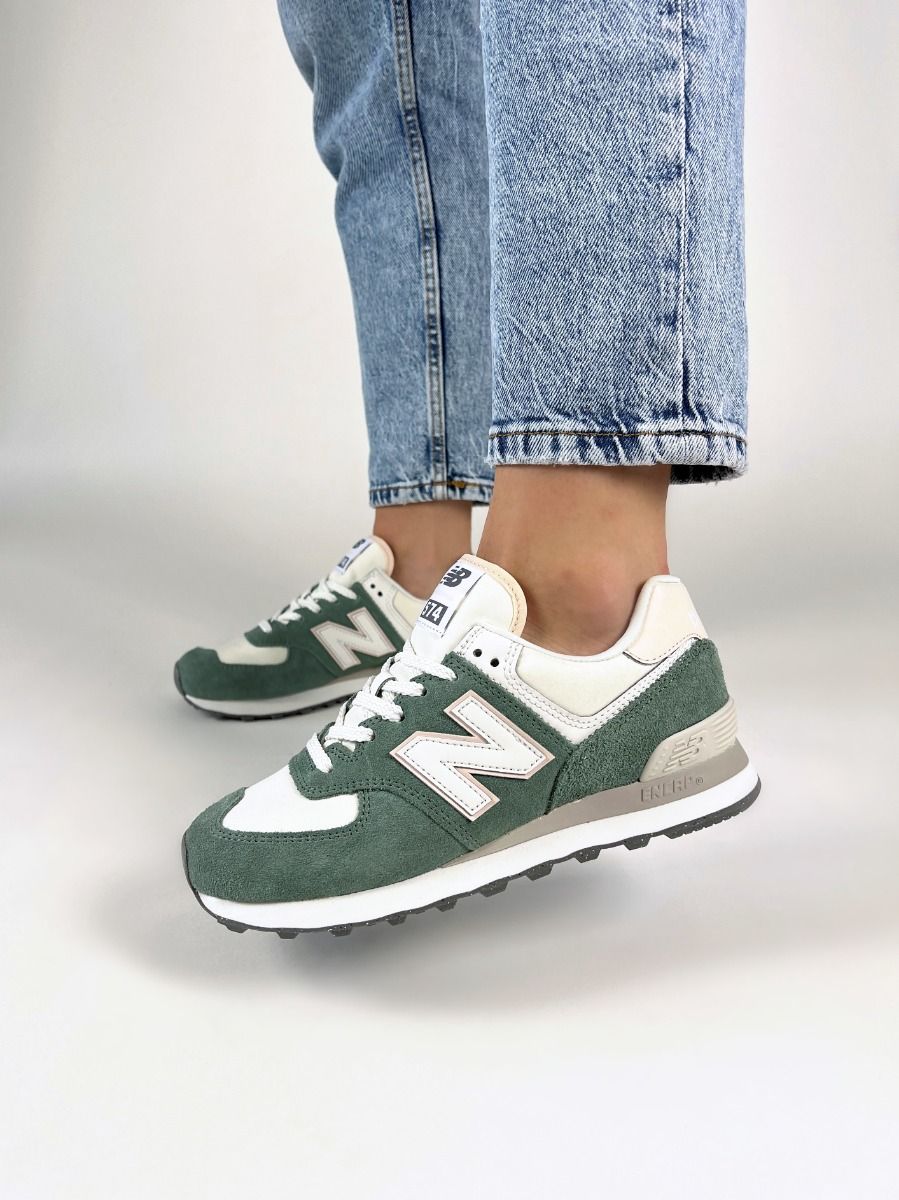 New Balance  WL574AJ2 - Vert Crème