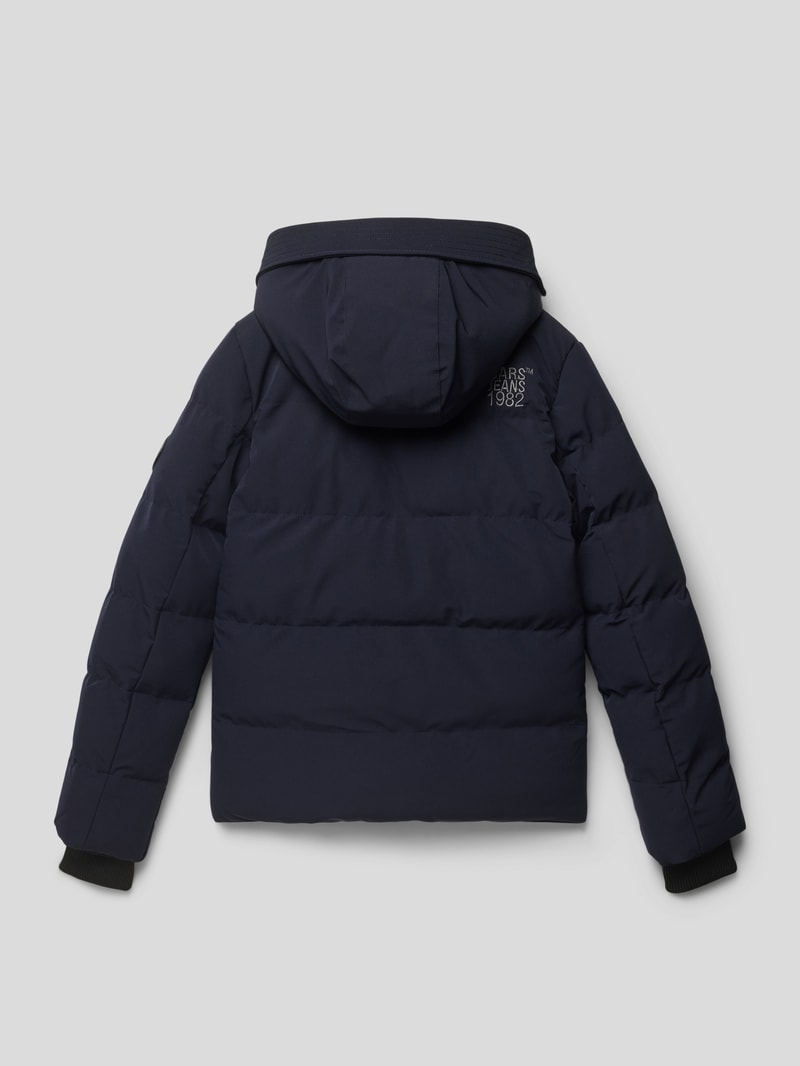 Steppjacke mit Kapuze Modell 'Arranzo' in marineblau