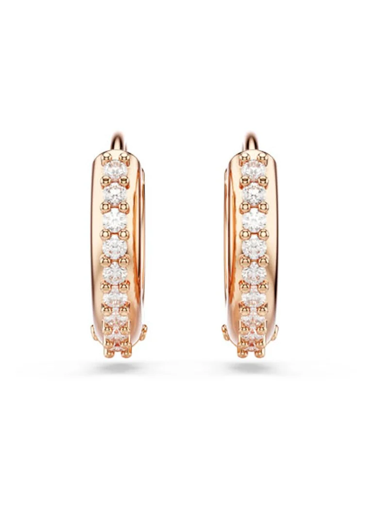 Swarovski Matrix hoop earrings with zirconia