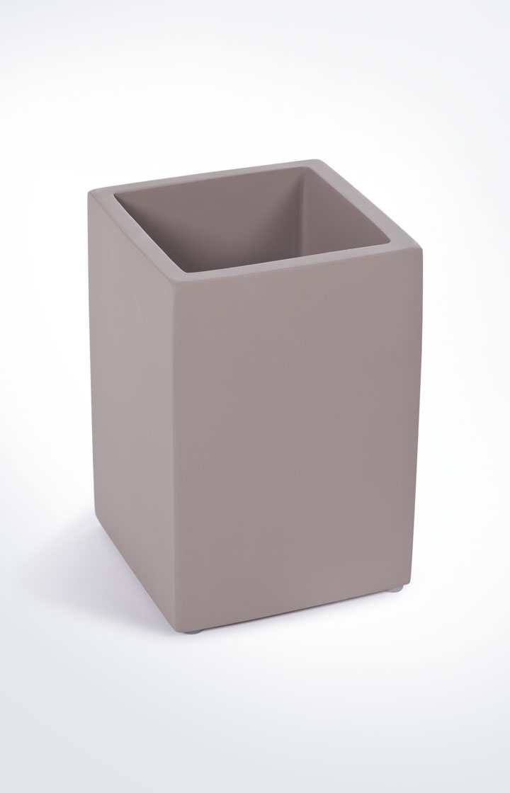 Kosmetik-Behälter Bathline, Grau-Rosé