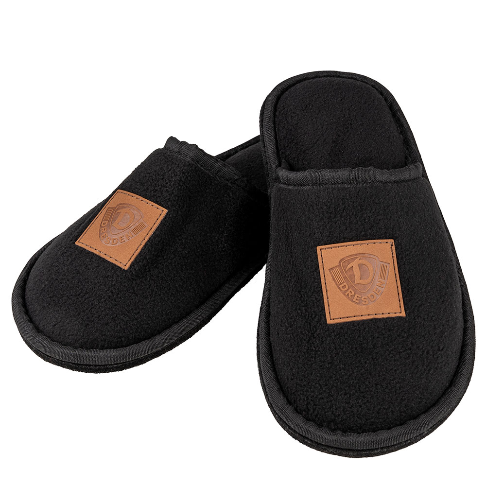 Hausschuhe Filz-Pantoffel LEDERPATCH