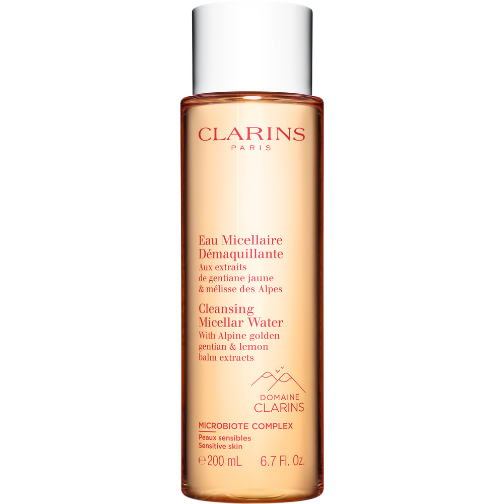 Clarins Eau Micellaire Démaquillante  Aux extraits de gentiane jaune & mélisse des Alpes Nettoyant