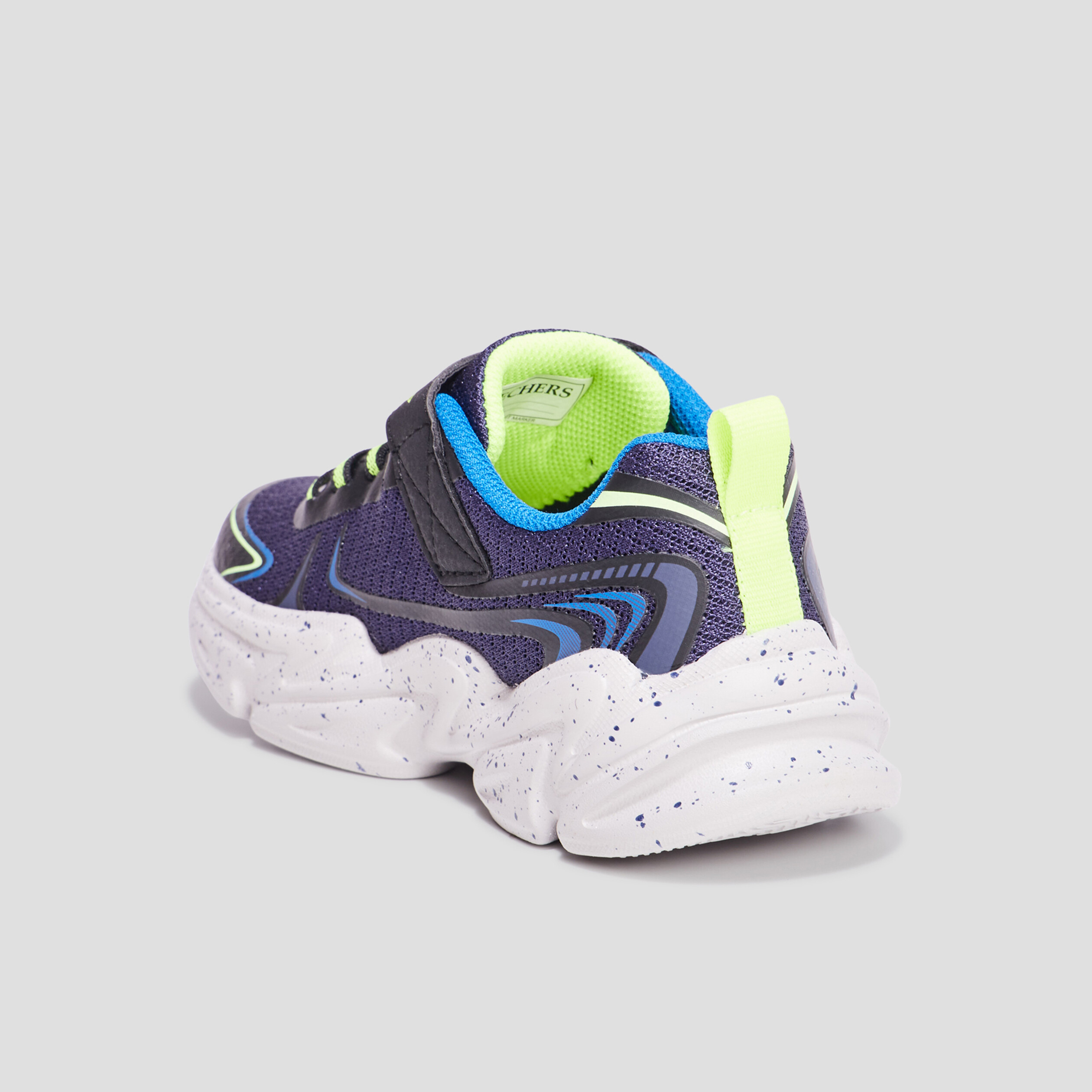 Baskets running Skechers Wavertronic bleu garçon | La Halle