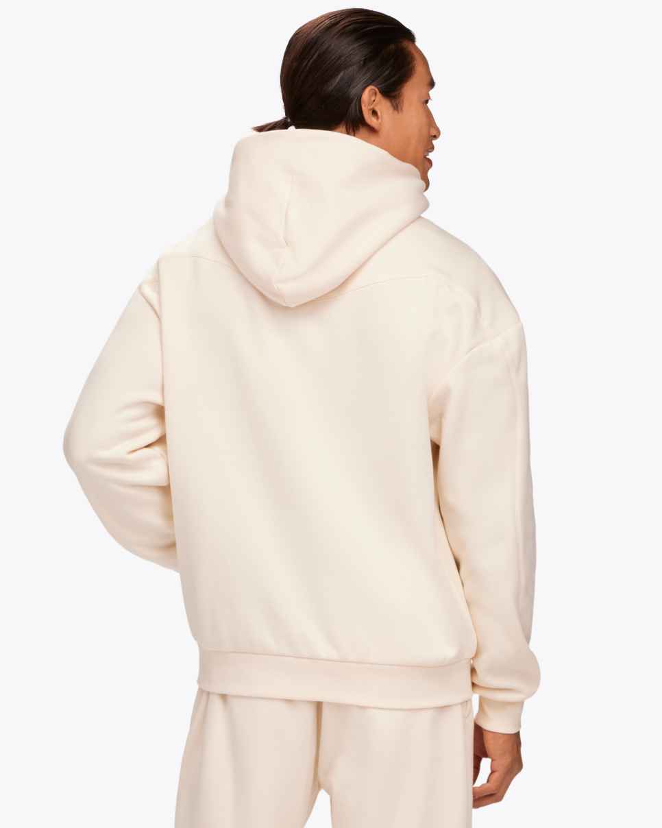 HOKA Essential hettegenser med hel glidelås Eggnog