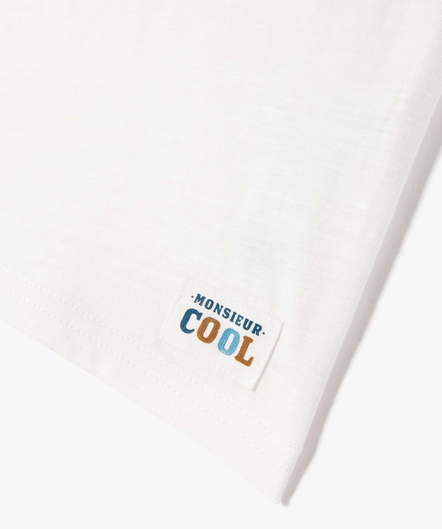 Débardeur uni avec col rond boutonné bébé Garçon blanc | GEMO