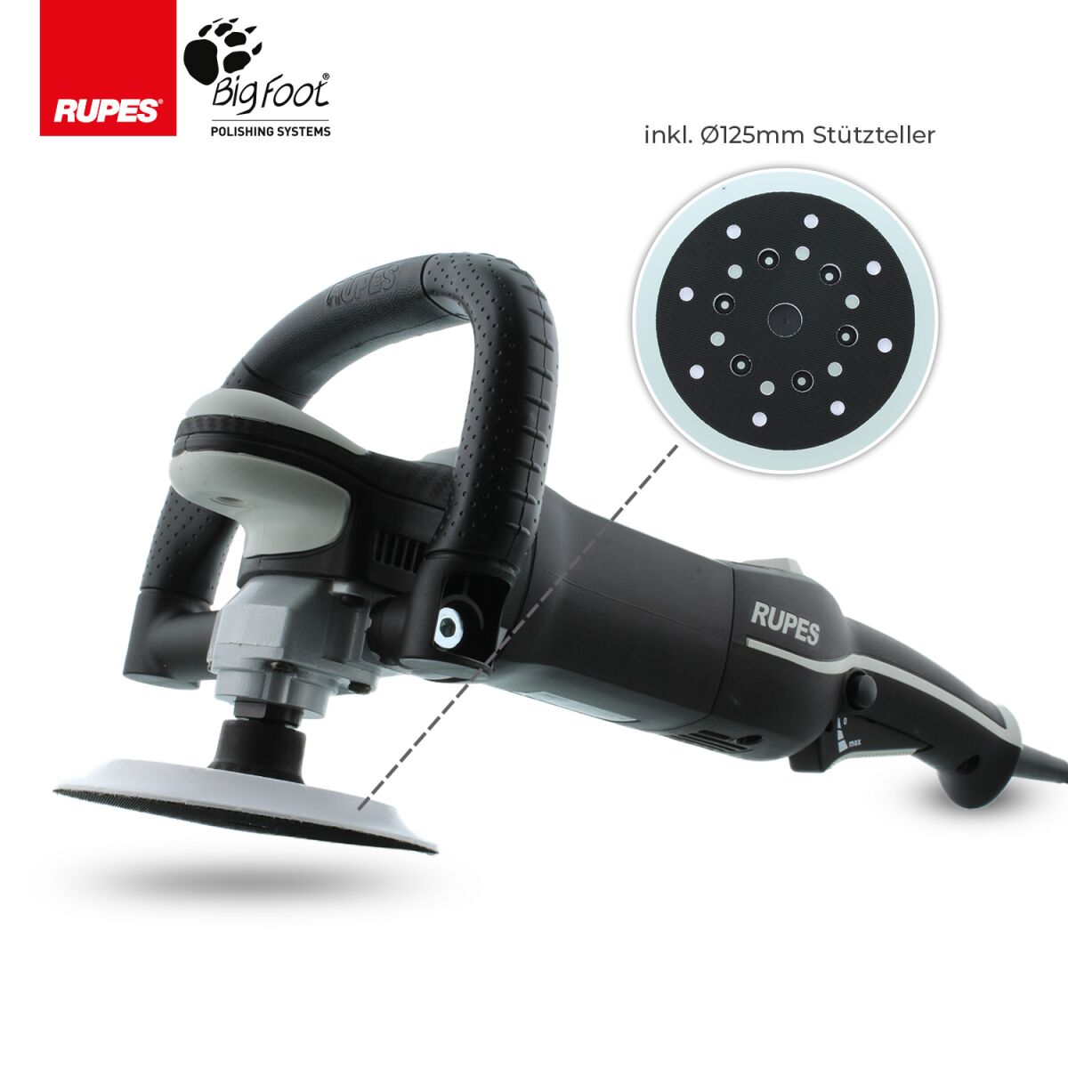 Rupes BigFoot LH19E Rotationspoliermaschine Standard-Kit