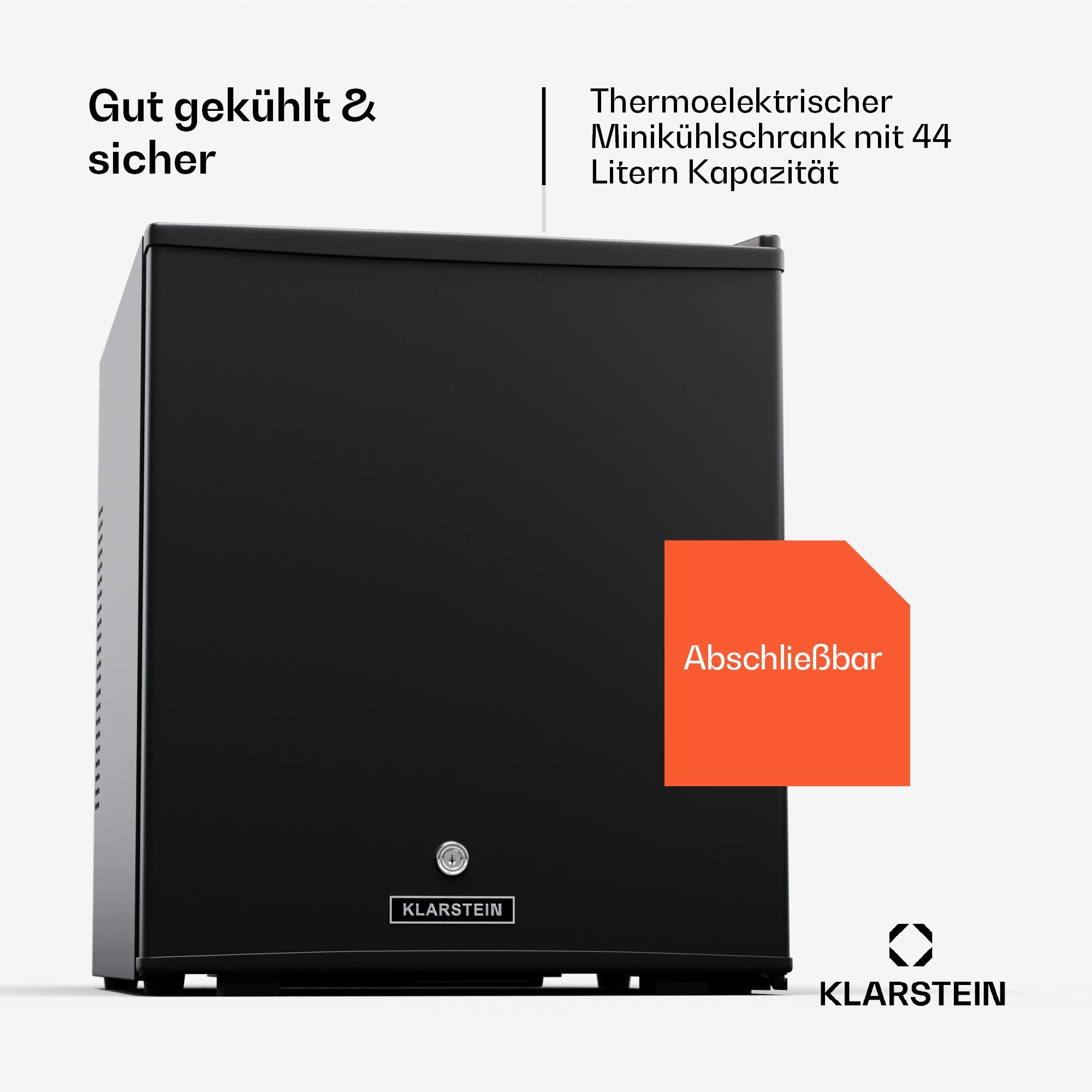 Klarstein Table Top Kühlschrank HEA-Matterhorn-bl 10045289, 53 cm hoch, 43 cm breit, Bier Hausbar Getränkekühlschrank Hotel Mini Fridge