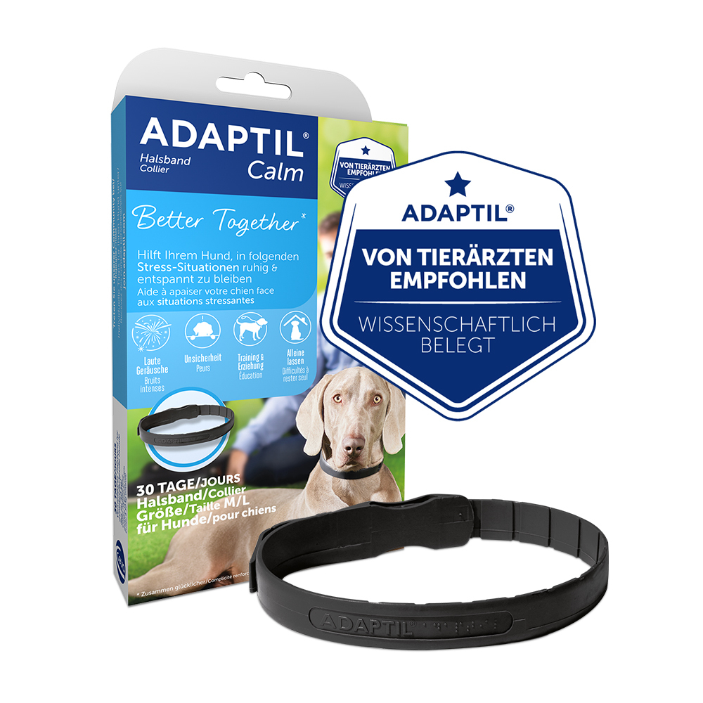 ADAPTIL Beruhigungsmittel ADAPTIL Calm Halsband Anti Stress Erziehungshalsband M-L