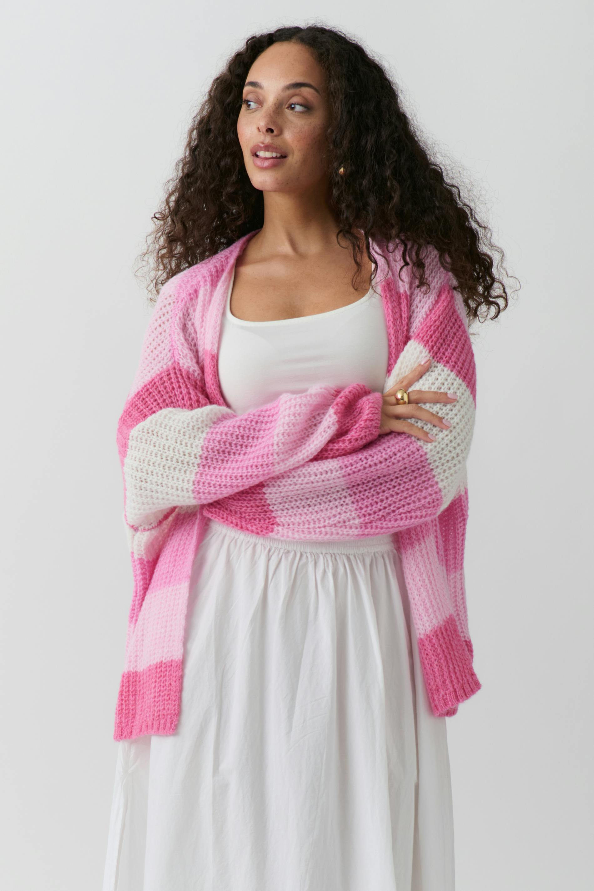 Knitted chunky cardigan
