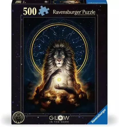 Puzzle 500 Teile - Leuchtender Löwe