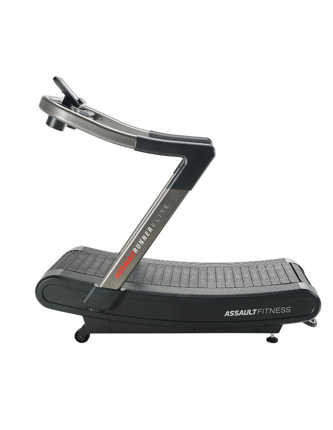 Assault Fitness Laufband Assault Runner Elite Curved Threadmill (1-tlg), mit Bluetooth, stoßgedämpfter Gurt, pulverbeschichtet, Getränkehalter
