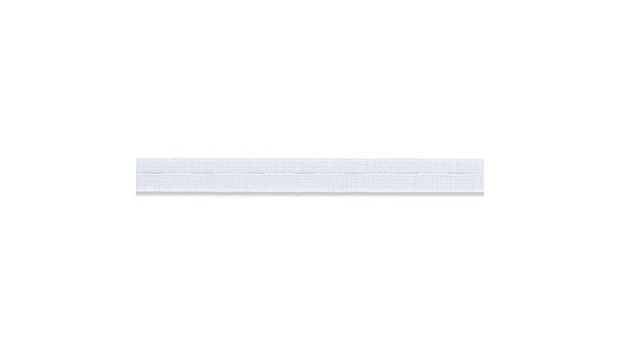 Prym Elastic-Knopflochband glatt 18 mm weiß 1 m