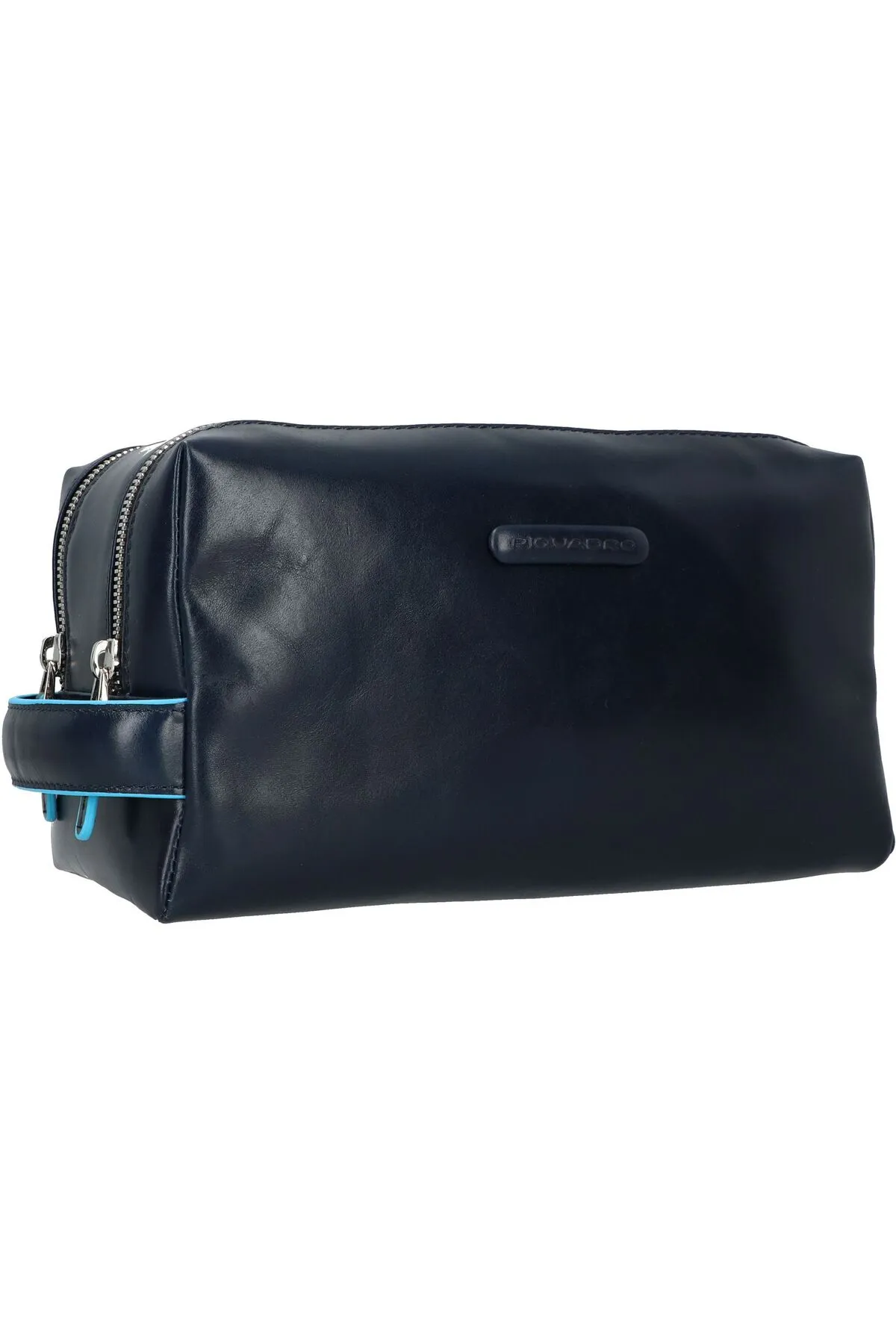 PIQUADRO  Blue Square Kulturbeutel Leder 25 cm