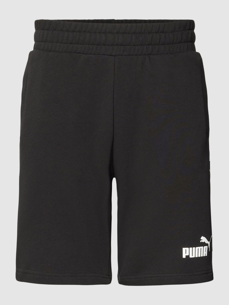 Shorts mit Label-Details in schwarz