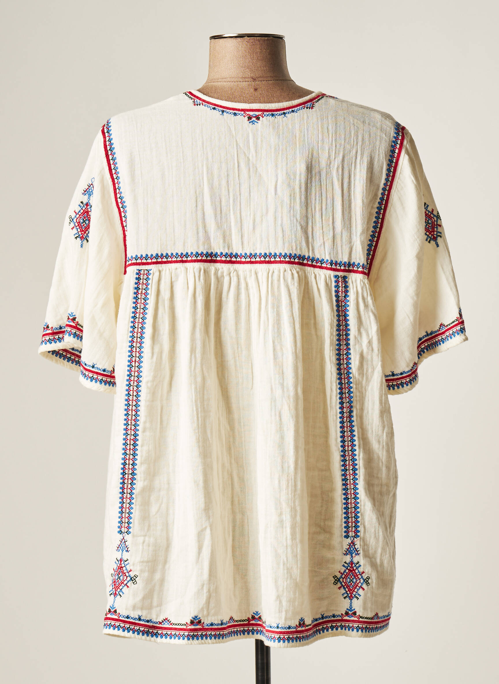 Mango Tuniquemanchecourte Femme couleur beige