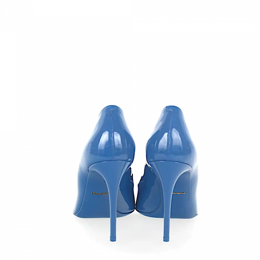 Dolce & Gabbana - Pumps Lackleder blau - blau