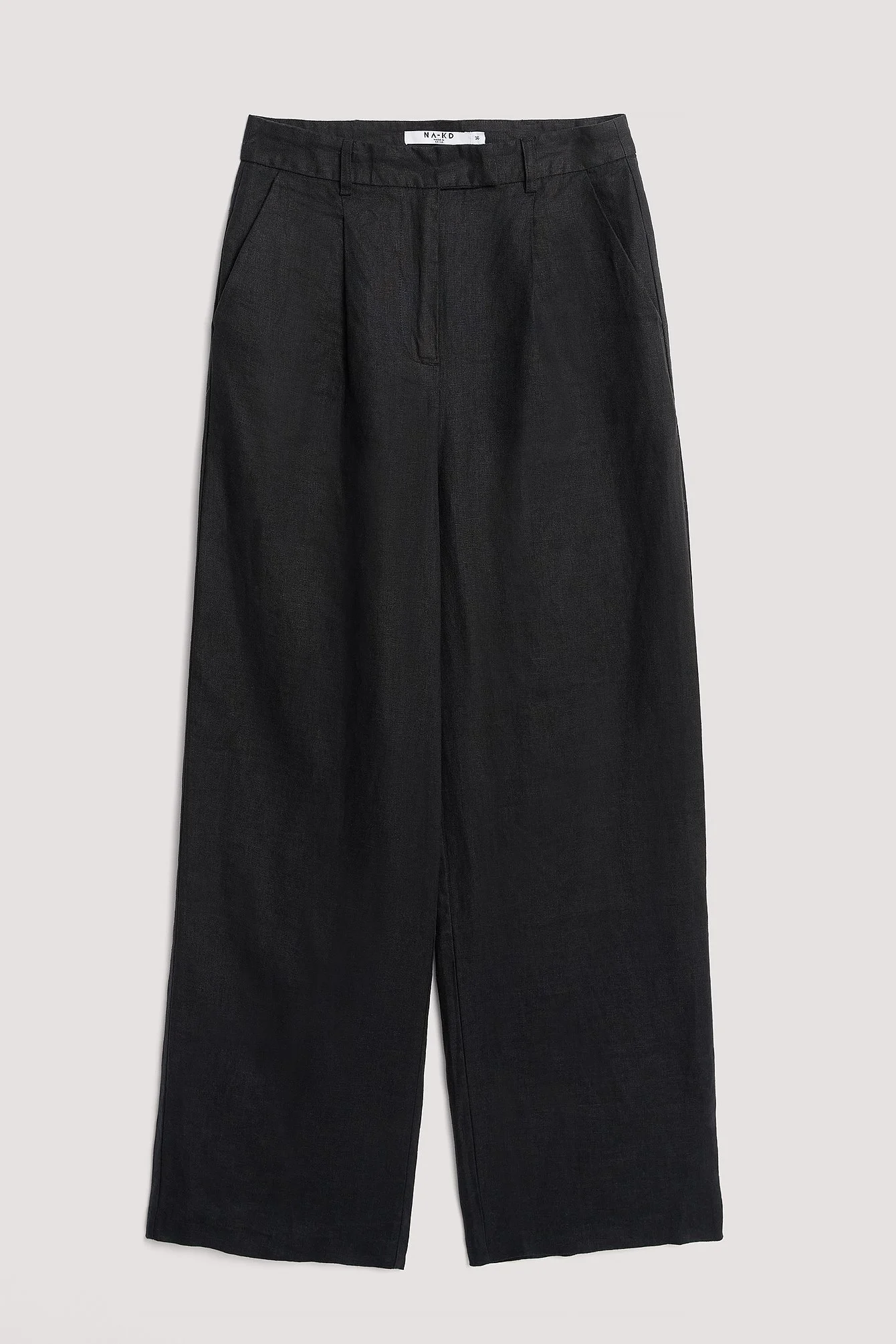 Leinenhose mit weiten Beinen