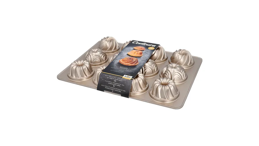 RBV BIRKMANN Muffinform Gugelhupf Violet Contoura 12er