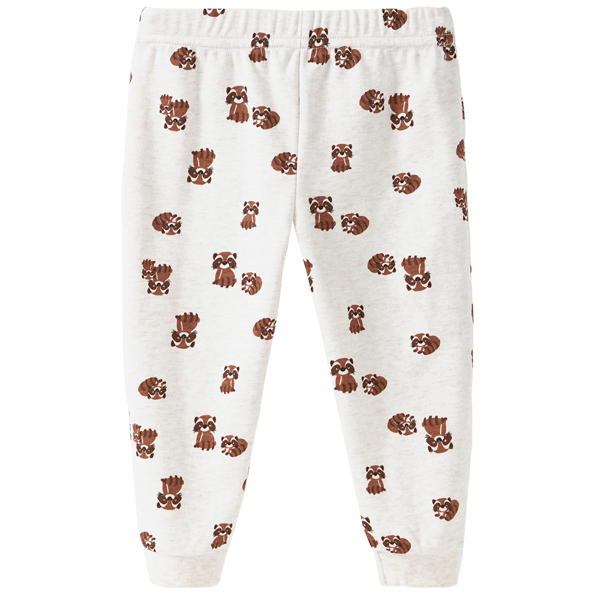 Baby Nicki-Schlafanzug mit Wäschbär-Motiven