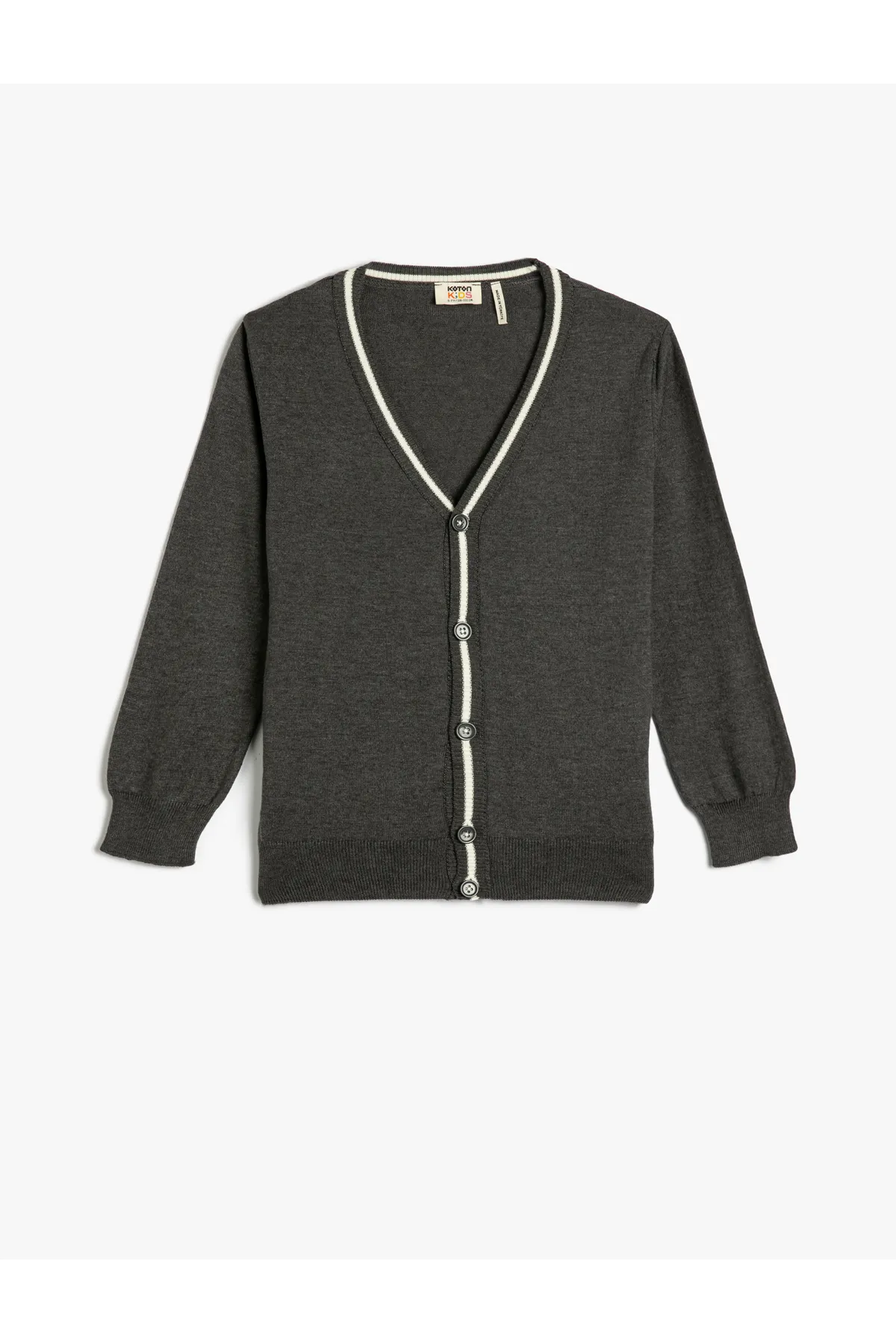Koton  Strickjacke mit geknöpftem V-Ausschnitt