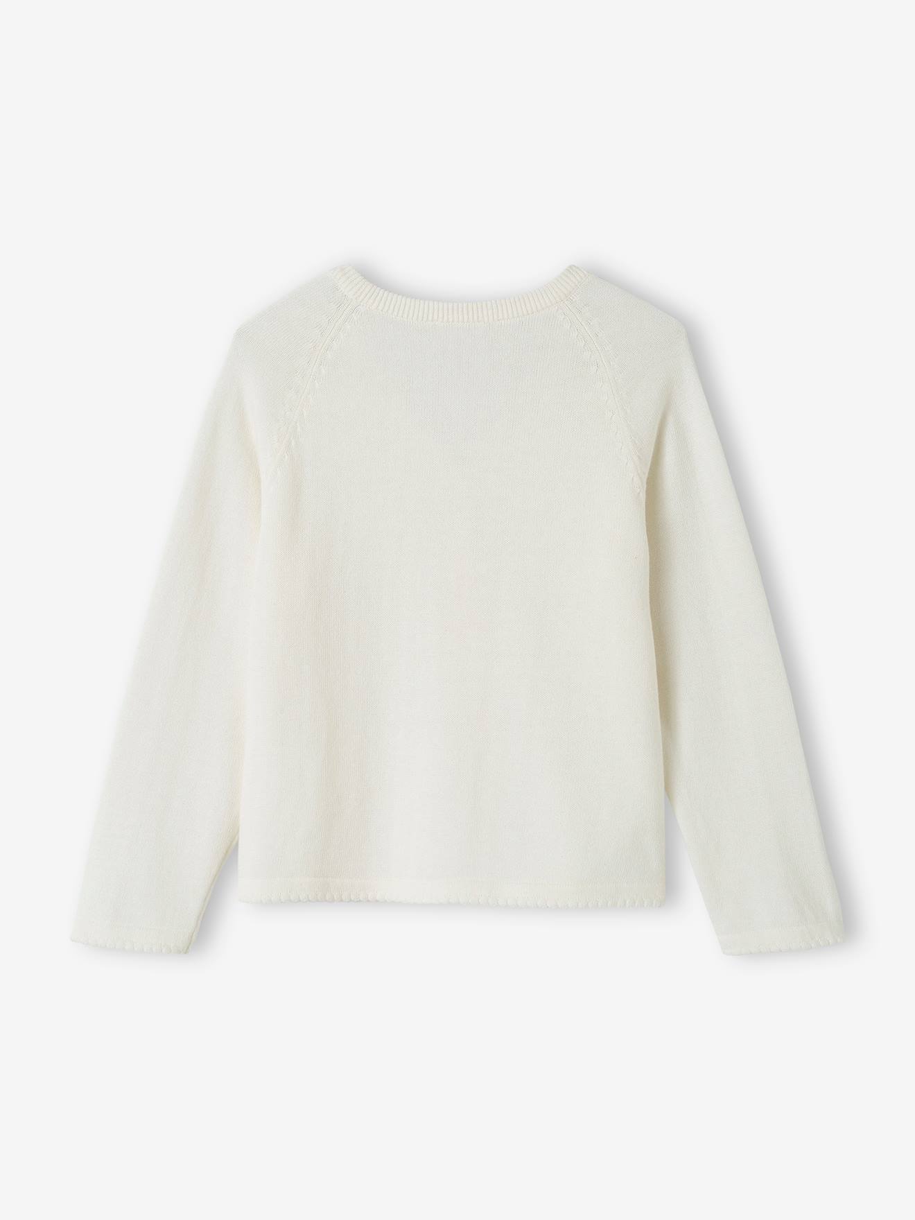 Vertbaudet Festliche Mädchen Strickjacke - salbeigrün