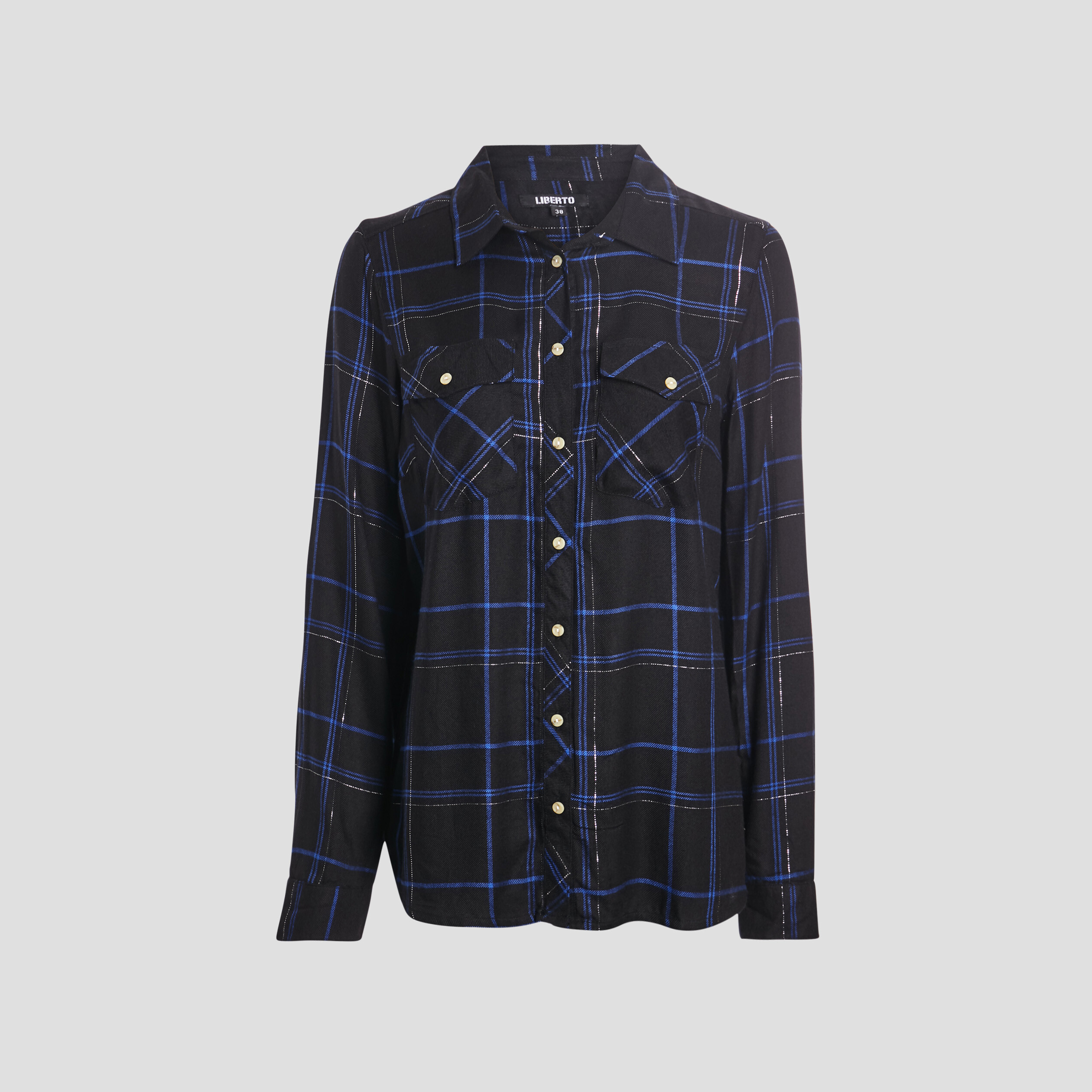 Chemise manches longues noir femme | La Halle