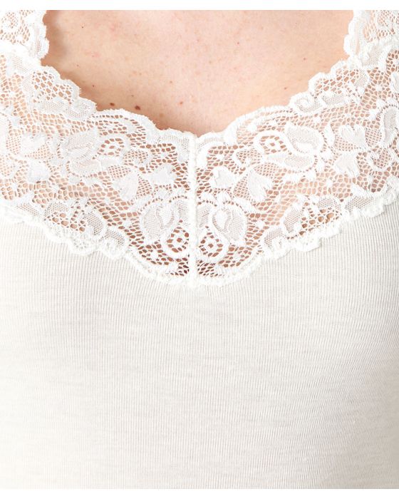 Débardeur dentelle toucher soyeux Thermolactyl
