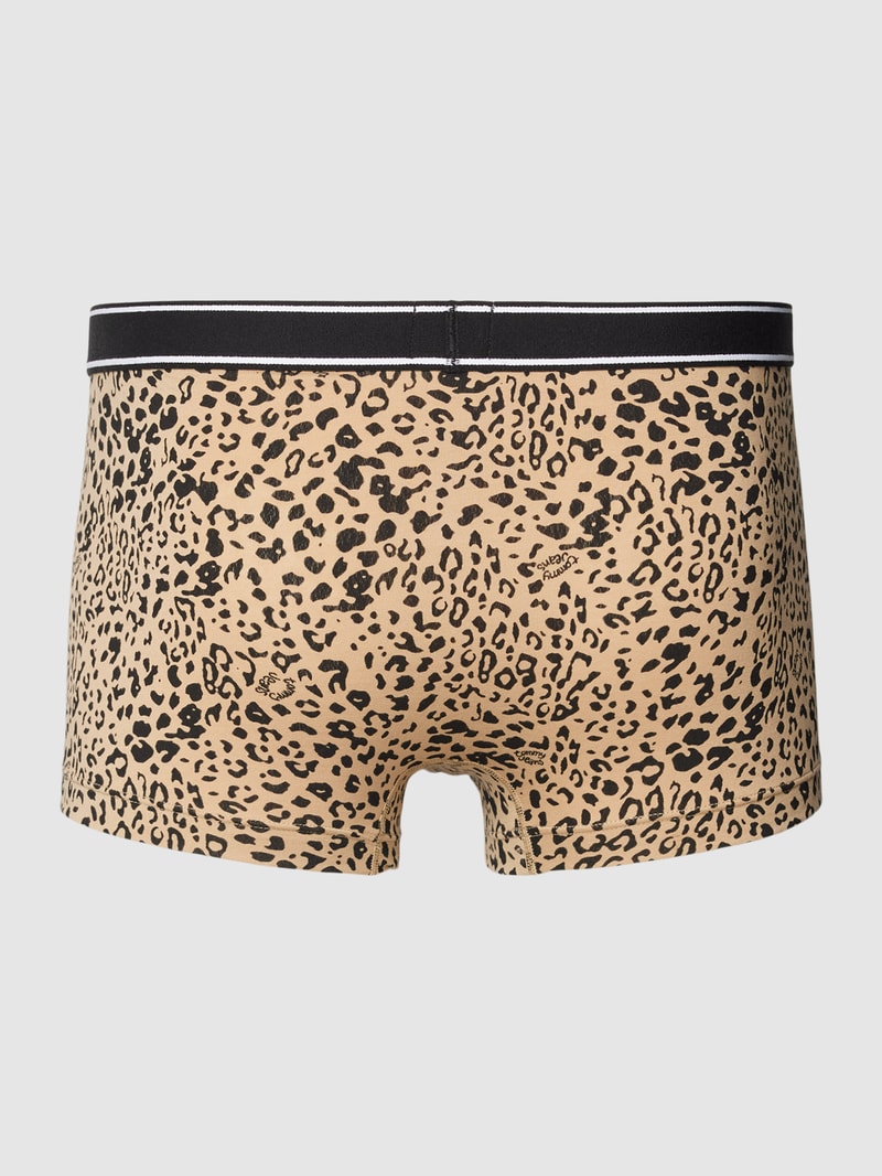 Trunks mit Animal-Print in beige