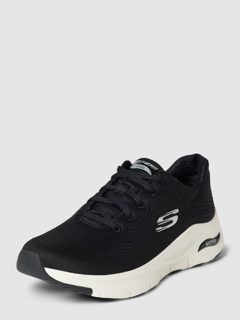 Sneaker mit Label-Detail in schwarz