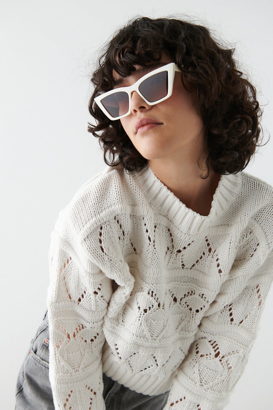 Sharp cateye sunglasses