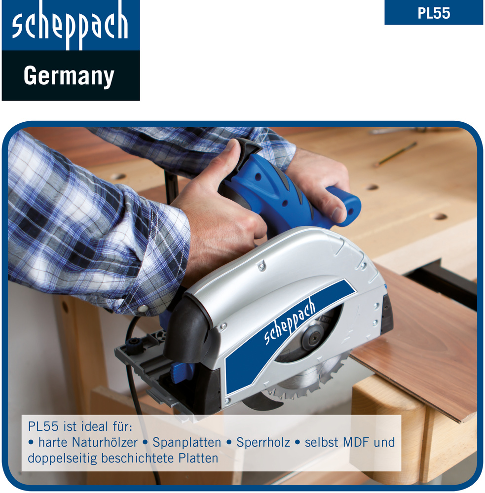 Scheppach 160 mm Tauchsägen-Set PL55