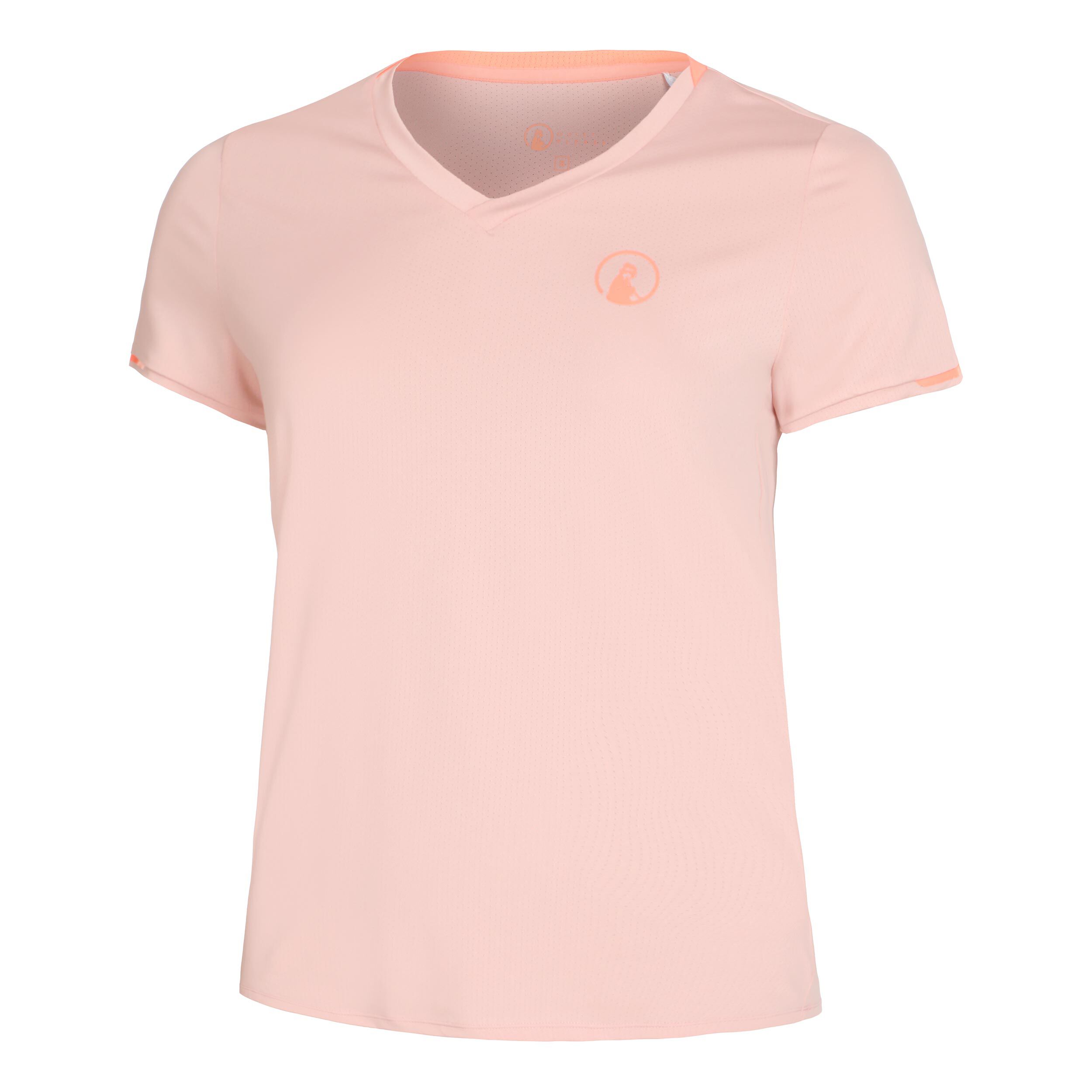 Retriever V-Neck T-Shirt Damen - Altrosa