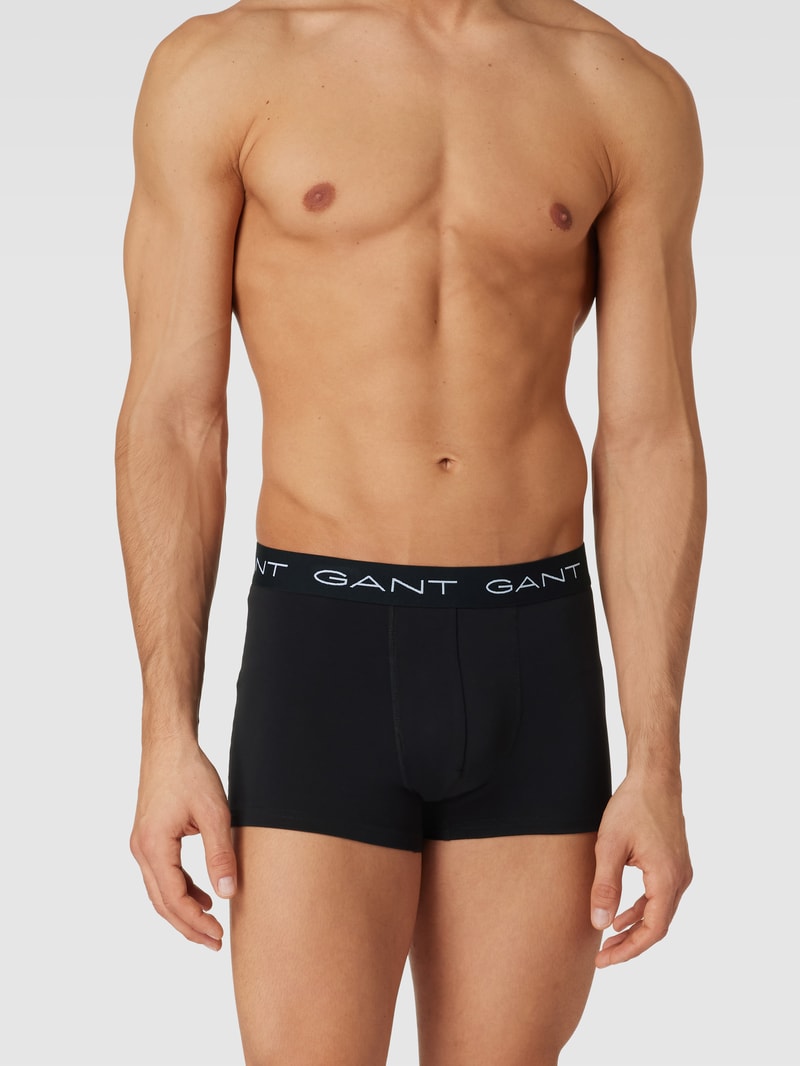 Trunks mit Logo-Stitching im 3er-Pack in schwarz