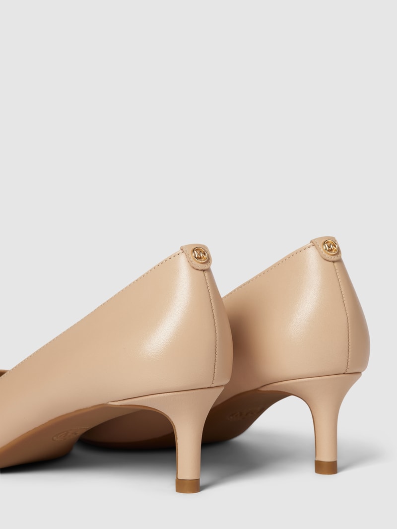 Pumps mit Label-Detail Modell 'ALINA FLEX KITTEN PUMP' in beige