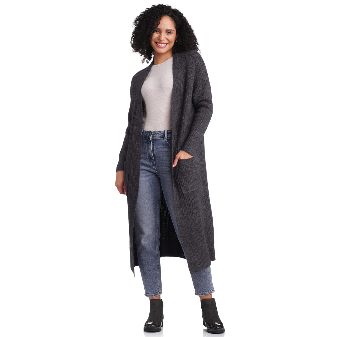 Damen Strickjacke im Long-Style
