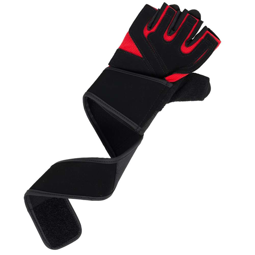 JELEX Power Premium gepolsterte Trainingshandschuhe schwarz-rot